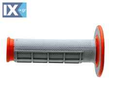 Χειρολαβές RENTHAL Dual Compound για χρήση MX/ENDURO πορτοκαλί-γκρί 04G155