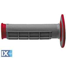 Χειρολαβές RENTHAL Dual Compound για χρήση MX/ENDURO κόκκινες-γκρί 04G156