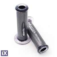 Χειρολαβές HARRI'S STRADA μοτοσυκλέτας 120mm Carbon-Silver ARIUNIXER04