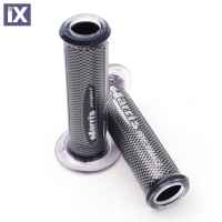 Χειρολαβές HARRI'S STRADA μοτοσυκλέτας 120mm Carbon-Silver ARIUNIXER04