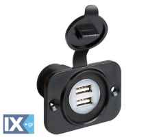 Διπλός αντάπτορας φορτιστής USB της Lampa 12/24V 39005