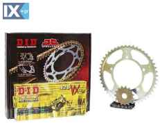 Σετ Γρανάζια-Αλυσίδα κινήσεως DID-JT για Yamaha YBR 250 `07-`10 - Μαύρη Αλυσίδα X `ring (VX) 17QYYBR250V54