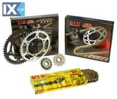 Σετ Γρανάζια-Αλυσίδα κινήσεως DID-JT για BMW F800 R `09-`13 (10,5mm τρύπες) - Χρυσή Αλυσίδα X `ring (VX G&B) 17QBF80RVXG07