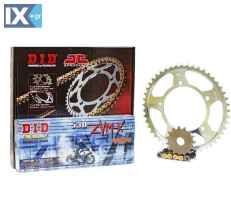 Σετ Γρανάζια-Αλυσίδα κινήσεως DID-JT για Honda CBR 1100XX `97-07 - Χρυσή Αλυσίδα X `ring (ZVM-X G&G) 17QHCBR11ZVMG74
