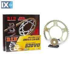 Σετ Γρανάζια-Αλυσίδα κινήσεως DID-JT για Kawasaki KLR 250 `84-`05 - Μαύρη Αλυσίδα O `ring (V) 17QKKLR250V54