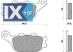 Τακάκια μοτοσυκλετών SBS 657HF FA174 STD FR/RR SBS657HF