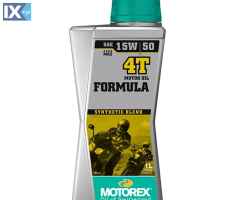 Λάδι κινητήρα μοτοσυκλέτας Ημισυνθετικό MOTOREX Formula 15W-50 MA2 1L MTX-UNIOIL-04