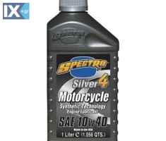 Λάδι κινητήρα μοτοσυκλέτας Ημισυνθετικό SPECTRO SILVER 4T 10W-40 MA2 1lt 9510502021040-1