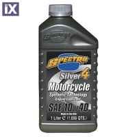 Λάδι κινητήρα μοτοσυκλέτας Ημισυνθετικό SPECTRO SILVER 4T 10W-40 MA2 1lt 9510502021040-1