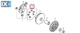 Αντίβαρα (ράουλα) φυγοκεντρικού γνήσια HONDA για PCX 150 15-17 22123-K01-900