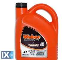 Λάδι Κινητήρα (ορυκτέλαιο) Μοτοσυκλέτας WEBER 4T 20W-50 MA2 4lt WEB20W50SJ4L
