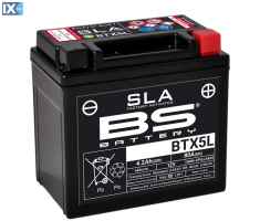 Μπαταρία Μοτοσυκλέτας SLA BS Battery BTX5L ( YTX5L-BS ) 4.2Ah BS-BTX5LFA