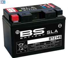 Μπαταρία Μοτοσυκλέτας SLA BS Battery BTZ14S ( YTZ14S ) 11.8Ah BS-BTZ14SFA