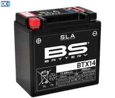 Μπαταρία Μοτοσυκλέτας SLA BS Battery BTX14-BS ( YTX14-BS ) 12.6Ah BS-BTX14FA